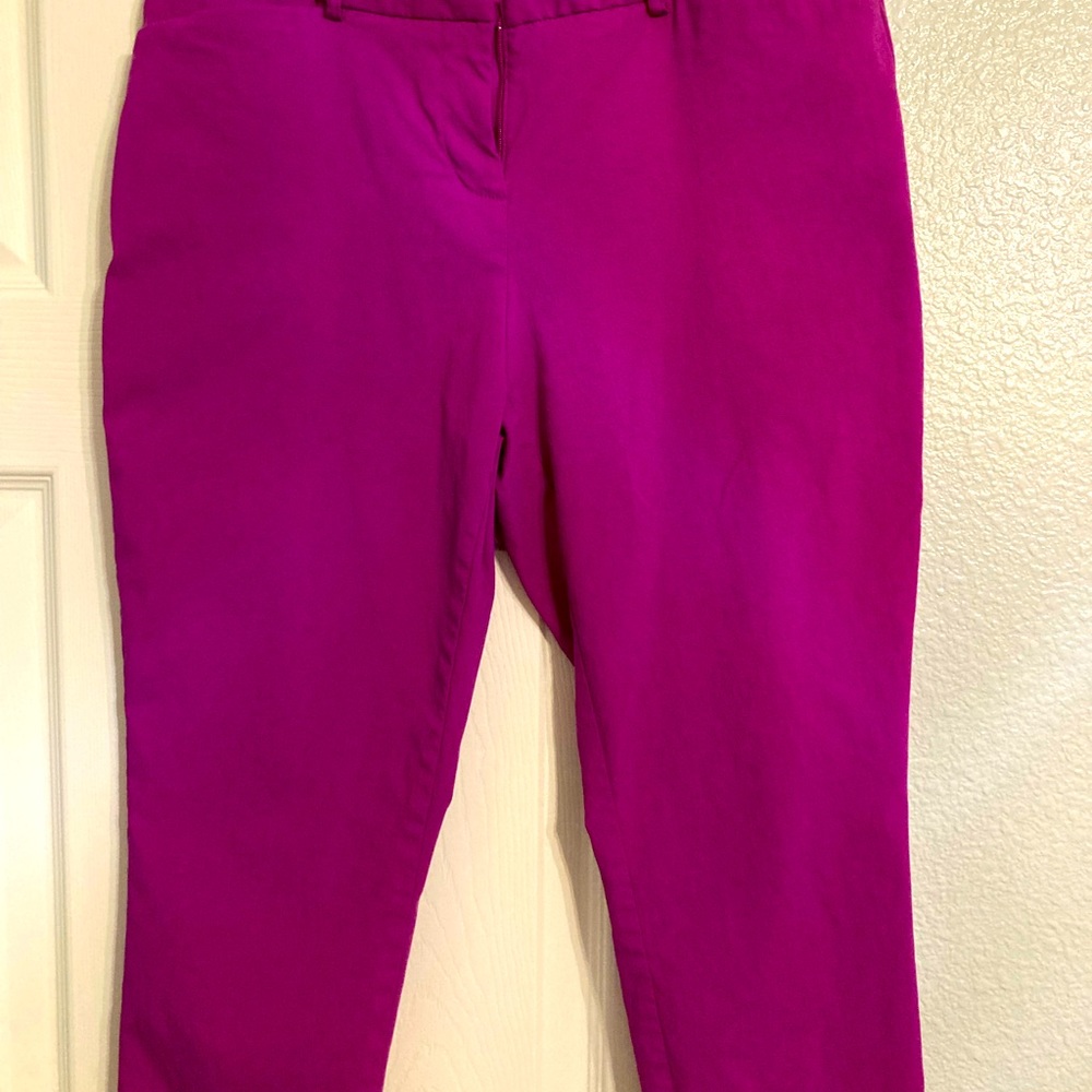 Worthington size 6 cropped dress pant low waisted low rise